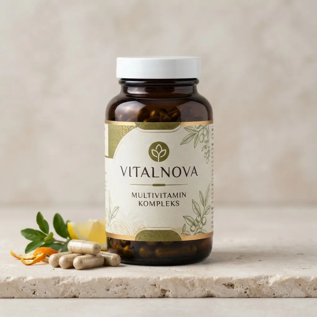 VitalNova multivitamin flakke med ingredienser
